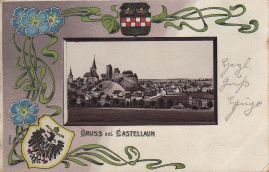 Hier geht es zur Karte mit dem Motiv 'Castellaun innerhalb eines farbigen Zierrats' Hier geht es zur Karte mit dem Motiv 'Castellaun innerhalb eines farbigen Zierrats'