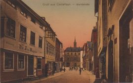 Hier geht es zur Karte mit dem Motiv 'Colorierte Ansicht der gepflasterten Marktstraße' Hier geht es zur Karte mit dem Motiv 'Colorierte Ansicht der gepflasterten Marktstraße'