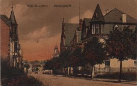 Hier geht es zur Karte mit dem Motiv 'Castellauner Bahnhofstraße im Jahr 1919' Hier geht es zur Karte mit dem Motiv 'Castellauner Bahnhofstraße im Jahr 1919'