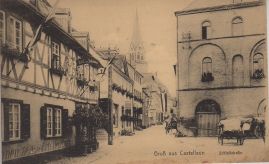 Hier geht es zur Karte mit dem Motiv 'Markt- und Schloßstraße im Fahnenschmuck' Hier geht es zur Karte mit dem Motiv 'Markt- und Schloßstraße im Fahnenschmuck'