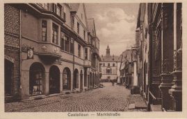 Hier geht es zur Karte mit dem Motiv 'Über die gepflasterte Marktstraße zum Rathaus' Hier geht es zur Karte mit dem Motiv 'Über die gepflasterte Marktstraße zum Rathaus'