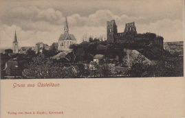 Hier geht es zur Karte mit dem Motiv 'Kaum bewachsener Burgberg im Jahr 1911'