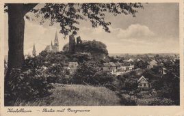 Hier geht es zur Karte mit dem Motiv 'Burg von oberhalb des Hohlwegs' Hier geht es zur Karte mit dem Motiv 'Burg von oberhalb des Hohlwegs'