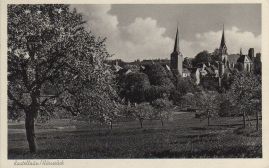 Hier geht es zur Karte mit dem Motiv 'Kirchen, Rathaus, Burg und ein schöner Baum' Hier geht es zur Karte mit dem Motiv 'Kirchen, Rathaus, Burg und ein schöner Baum'