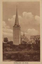 Hier geht es zur Karte mit dem Motiv 'Evangelische Kirche aus Richtung Nordost' Hier geht es zur Karte mit dem Motiv 'Evangelische Kirche aus Richtung Nordost'