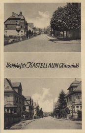 Hier geht es zur Karte mit dem Motiv 'Zwei Ansichten der Bahnhofstraße von oben' Hier geht es zur Karte mit dem Motiv 'Zwei Ansichten der Bahnhofstraße von oben'