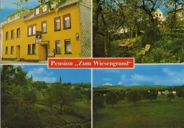 Hier geht es zur Karte mit dem Motiv 'Pension Wiesengrund mit Liegewiese' Hier geht es zur Karte mit dem Motiv 'Pension Wiesengrund mit Liegewiese'
