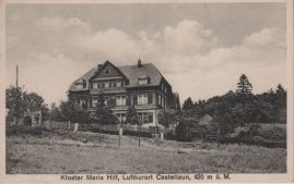 Hier geht es zur Karte mit dem Motiv 'Kloster am Stadtrand Kastellauns' Hier geht es zur Karte mit dem Motiv 'Kloster am Stadtrand Kastellauns'