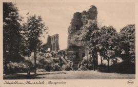 Hier geht es zur Karte mit dem Motiv 'Blick von der Wiese des Unterhofs zur Ruine' Hier geht es zur Karte mit dem Motiv 'Blick von der Wiese des Unterhofs zur Ruine'