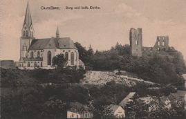 Hier geht es zur Karte mit dem Motiv 'Blick zum kaum bewachsenen Burgberg'