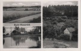 Hier geht es zur Karte mit dem Motiv 'Panorama, Dorfweiher und eine Mühle' Hier geht es zur Karte mit dem Motiv 'Panorama, Dorfweiher und eine Mühle'