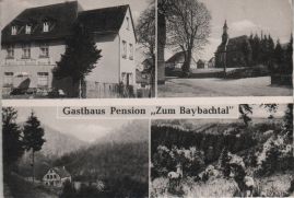 Hier geht es zur Karte mit dem Motiv 'Pension Zum Baybachtal und Blicke ins Tal' Hier geht es zur Karte mit dem Motiv 'Pension Zum Baybachtal und Blicke ins Tal'
