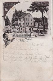 Hier geht es zur Karte mit dem Motiv 'Alte Lithographie mit dem Blümlingshof' Hier geht es zur Karte mit dem Motiv 'Alte Lithographie mit dem Blümlingshof'