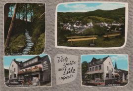 Hier geht es zur Karte mit dem Motiv 'Ein Wasserfall und die Pension Nikolai'