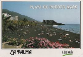 Hier geht es zur Karte mit dem Motiv 'Strand mit Hotel in Puerto Naos' Hier geht es zur Karte mit dem Motiv 'Strand mit Hotel in Puerto Naos'