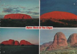 Hier geht es zur Karte mit dem Motiv 'Olgas und Ayers Rock im Sonnenlicht'