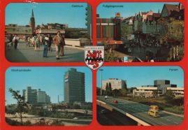 Hier geht es zur Karte mit dem Motiv 'Zentrum, Fußgängerzone, Autobahn und Forum' Hier geht es zur Karte mit dem Motiv 'Zentrum, Fußgängerzone, Autobahn und Forum'