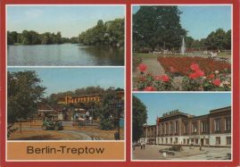 Hier geht es zur Karte mit dem Motiv 'Vier Bilder aus und um den Treptower Park'