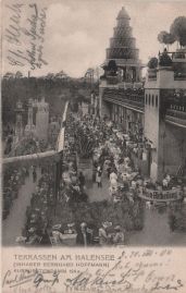 Hier geht es zur Karte mit dem Motiv 'Terrassen am Halensee im Jahr 1904' Hier geht es zur Karte mit dem Motiv 'Terrassen am Halensee im Jahr 1904'