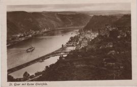 Hier geht es zur Karte mit dem Motiv 'Ausflugsschiff bei St. Goar' Hier geht es zur Karte mit dem Motiv 'Ausflugsschiff bei St. Goar'