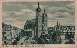 Hier geht es zur Karte mit dem Motiv 'Straßenbahnen neben der Marienkirche' Hier geht es zur Karte mit dem Motiv 'Straßenbahnen neben der Marienkirche'