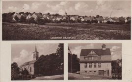 Hier geht es zur Karte mit dem Motiv 'Schule, Kirche und ein Panorama' Hier geht es zur Karte mit dem Motiv 'Schule, Kirche und ein Panorama'