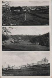 Hier geht es zur Karte mit dem Motiv 'Panorama, Wald und ein Lager beim Dorf' Hier geht es zur Karte mit dem Motiv 'Panorama, Wald und ein Lager beim Dorf'