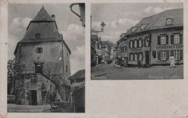 Hier geht es zur Karte mit dem Motiv 'Gasthaus und Schinderhannesturm' Hier geht es zur Karte mit dem Motiv 'Gasthaus und Schinderhannesturm'