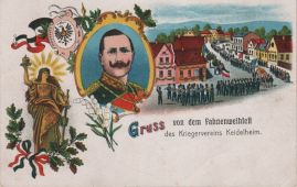 Hier geht es zur Karte mit dem Motiv 'Fahnenweihe des Kriegervereins' Hier geht es zur Karte mit dem Motiv 'Fahnenweihe des Kriegervereins'