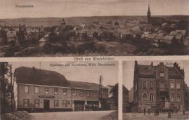 Hier geht es zur Karte mit dem Motiv 'Panorama, Gasthaus und Rathaus'