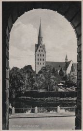 Hier geht es zur Karte mit dem Motiv 'Teich und Stiftskirche 1940'