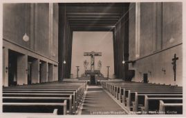 Hier geht es zur Karte mit dem Motiv 'Das Innere der Herz-Jesu-Kirche im Jahr 1938' Hier geht es zur Karte mit dem Motiv 'Das Innere der Herz-Jesu-Kirche im Jahr 1938'