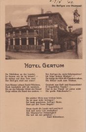 Hier geht es zur Karte mit dem Motiv 'Hotel Gertum mit Gedicht'