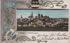 Hier geht es zur Karte mit dem Motiv 'Burg und Stadt in bunten Farben' Hier geht es zur Karte mit dem Motiv 'Burg und Stadt in bunten Farben'