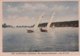 Hier geht es zur Karte mit dem Motiv 'Zwei Segelboote auf der Havel' Hier geht es zur Karte mit dem Motiv 'Zwei Segelboote auf der Havel'