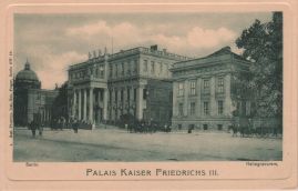 Hier geht es zur Karte mit dem Motiv 'Kutschen vor dem Kaiserpalais'