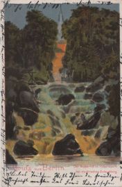 Hier geht es zur Karte mit dem Motiv 'Elektrisch beleuchteter Wasserfall' Hier geht es zur Karte mit dem Motiv 'Elektrisch beleuchteter Wasserfall'