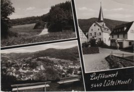 Hier geht es zur Karte mit dem Motiv 'Ein Panorama, ein Wanderweg und die Kirche'