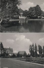 Hier geht es zur Karte mit dem Motiv 'Volksschule, Dorfweiher und Forsthaus' Hier geht es zur Karte mit dem Motiv 'Volksschule, Dorfweiher und Forsthaus'