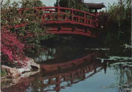 Hier geht es zur Karte mit dem Motiv 'Rote Brücke im Japanischen Garten' Hier geht es zur Karte mit dem Motiv 'Rote Brücke im Japanischen Garten'