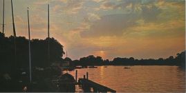 Hier geht es zur Karte mit dem Motiv 'Schmöckwitz bei Sonnenuntergang' Hier geht es zur Karte mit dem Motiv 'Schmöckwitz bei Sonnenuntergang'
