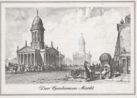 Hier geht es zur Karte mit dem Motiv 'Markttreiben am Gendarmenmarkt' Hier geht es zur Karte mit dem Motiv 'Markttreiben am Gendarmenmarkt'