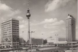 Hier geht es zur Karte mit dem Motiv 'Haus des Lehrers, Fernsehturm und Hotel' Hier geht es zur Karte mit dem Motiv 'Haus des Lehrers, Fernsehturm und Hotel'