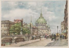 Hier geht es zur Karte mit dem Motiv 'Kutschen auf der Kurfürstenbrücke' Hier geht es zur Karte mit dem Motiv 'Kutschen auf der Kurfürstenbrücke'