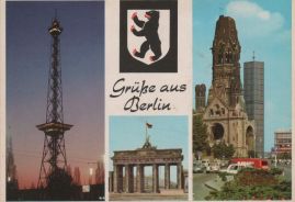 Hier geht es zur Karte mit dem Motiv 'Funkturm, Tor und Gedächtniskirche' Hier geht es zur Karte mit dem Motiv 'Funkturm, Tor und Gedächtniskirche'