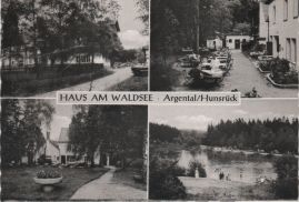 Hier geht es zur Karte mit dem Motiv 'Vier Bilder des Hauses am Waldsee' Hier geht es zur Karte mit dem Motiv 'Vier Bilder des Hauses am Waldsee'
