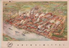 Hier geht es zur Karte mit dem Motiv 'Bayer-Werk 1939 von oben gesehen' Hier geht es zur Karte mit dem Motiv 'Bayer-Werk 1939 von oben gesehen'