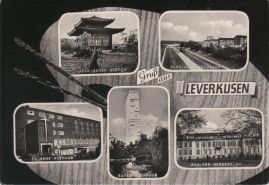 Hier geht es zur Karte mit dem Motiv 'Autobahn, Bayer-Hochhaus und Japanischer Garten' Hier geht es zur Karte mit dem Motiv 'Autobahn, Bayer-Hochhaus und Japanischer Garten'