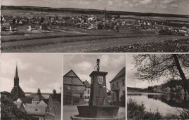 Hier geht es zur Karte mit dem Motiv 'Marktbrunnen, katholische Kirche und mehr' Hier geht es zur Karte mit dem Motiv 'Marktbrunnen, katholische Kirche und mehr'