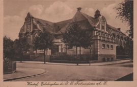 Hier geht es zur Karte mit dem Motiv 'Ein Haus der I.G. Farbenindustrie' Hier geht es zur Karte mit dem Motiv 'Ein Haus der I.G. Farbenindustrie'